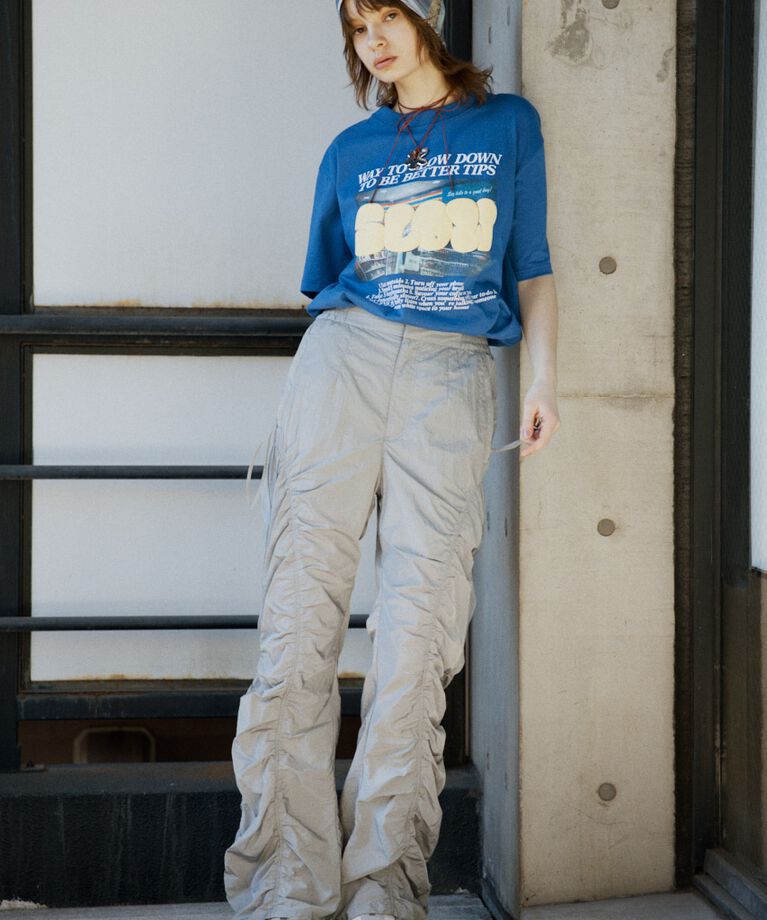SLY「ASYMMETRY GATHER パンツ」|その他|