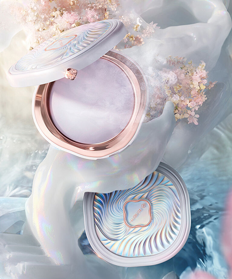  「花西子 玉養桃花プレストパウダー 02セミマット (7g)」|フェイスパウダー|