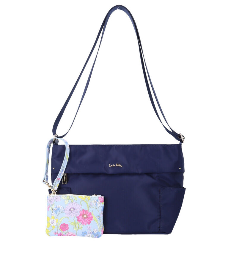 BACKYARD FAMILY「ローラアシュレイ バッグ LAURA ASHLEY ILNL-04 通販 ショルダーバッグ」|ショルダー・メッセンジャー|ブルー1