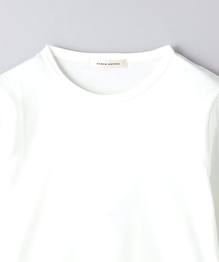 AEWEN MATOPH「＜AEWEN MATOPH＞コットン フライス 5分袖 クルーネックTシャツ」|Tシャツ・カットソー|