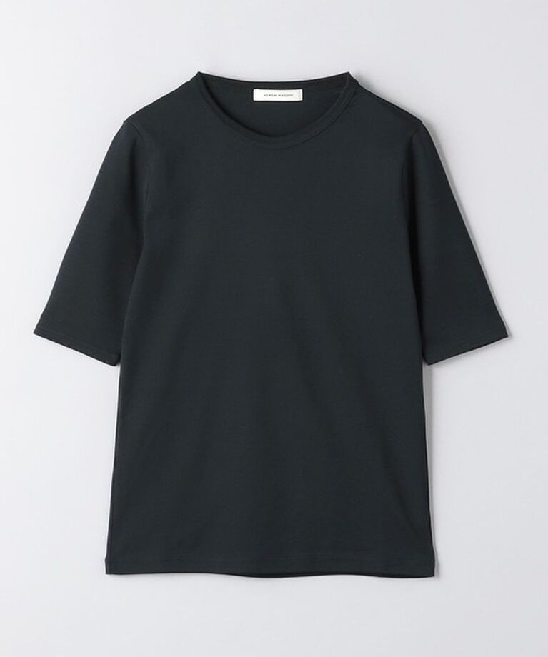 AEWEN MATOPH「＜AEWEN MATOPH＞コットン フライス 5分袖 クルーネックTシャツ」|Tシャツ・カットソー|