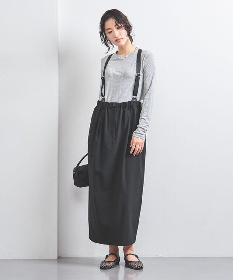 UNITED ARROWS「サスペンダー スカート」|スカート|