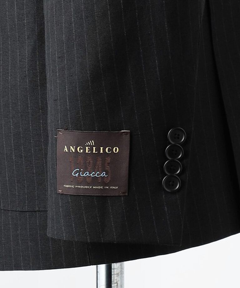 UNITED ARROWS「ANGELICO チョークストライプ ダブル 4ボタン テーラードジャケット R-MODEL」|スーツ|