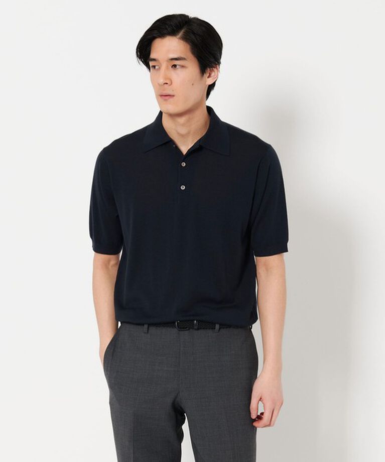 UNITED ARROWS「ウール ハイゲージ ニットポロシャツ」|ポロシャツ|