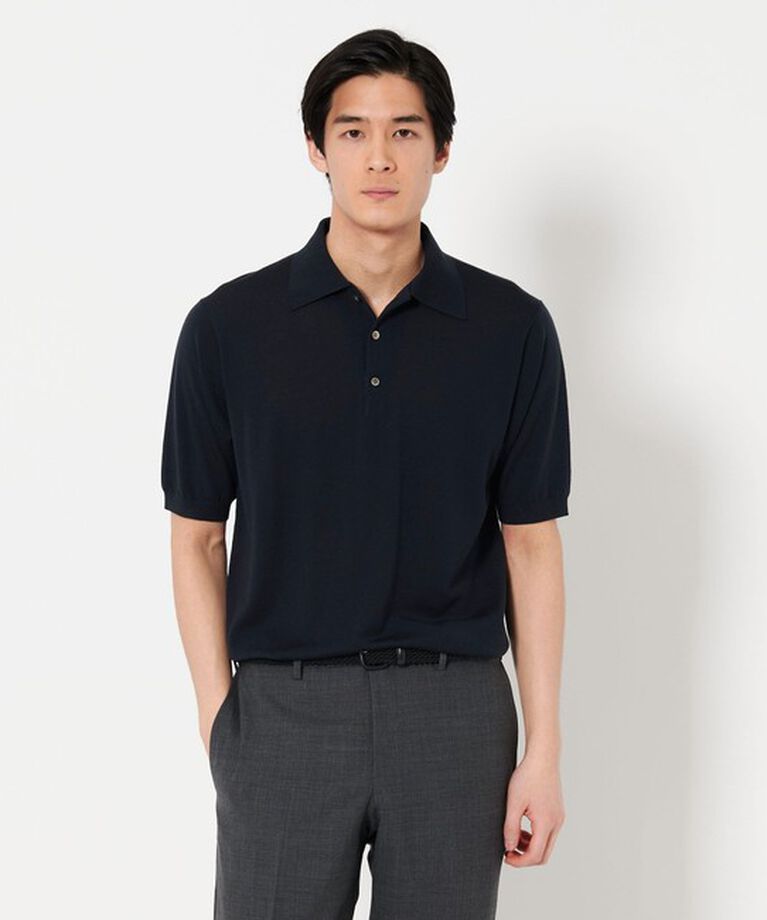 UNITED ARROWS「ウール ハイゲージ ニットポロシャツ」|ポロシャツ|
