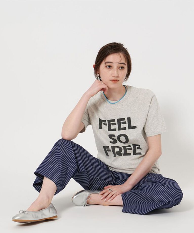 UNITED ARROWS「【別注】＜MIXTA＞FEEL FREE Tシャツ LT.GRAY」|Tシャツ・カットソー|LT.GRAY