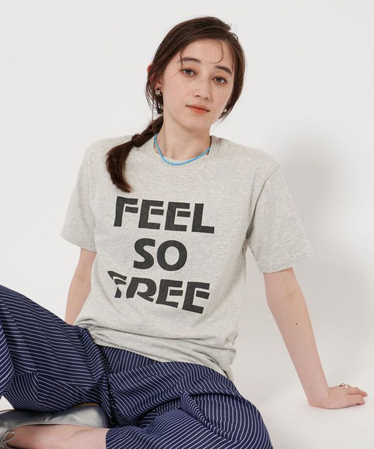 UNITED ARROWS「【別注】＜MIXTA＞FEEL FREE Tシャツ LT.GRAY」|Tシャツ・カットソー|