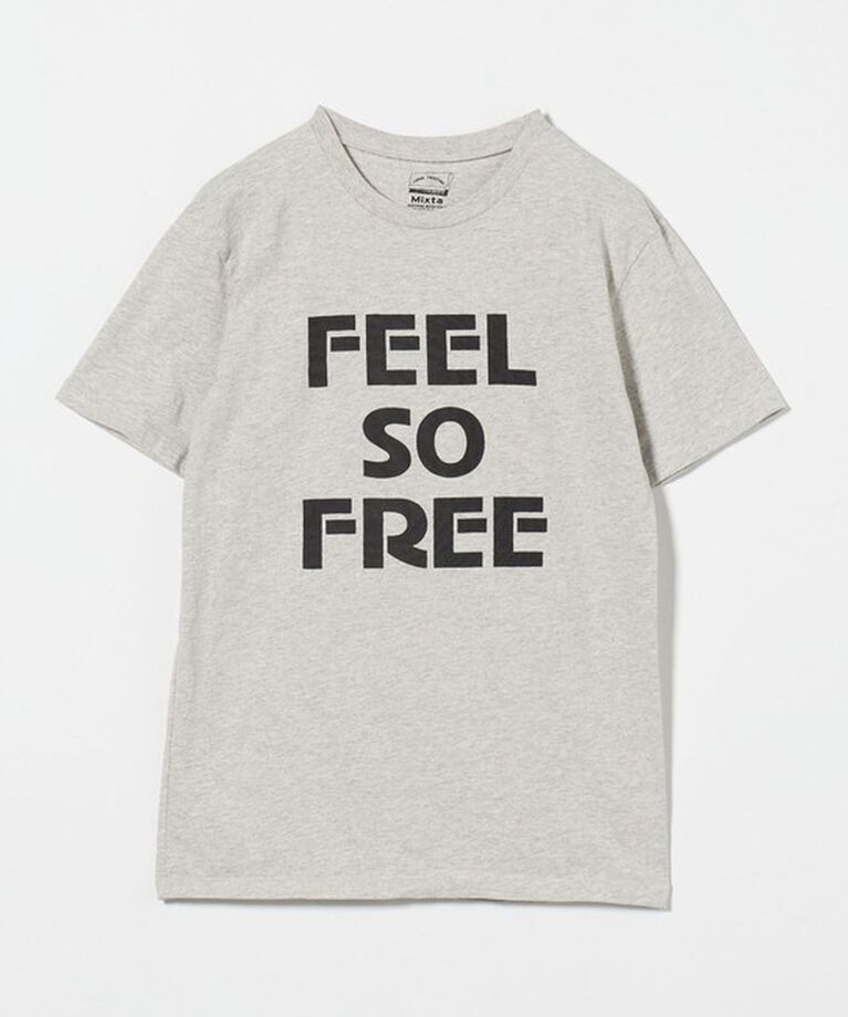 UNITED ARROWS「【別注】＜MIXTA＞FEEL FREE Tシャツ LT.GRAY」|Tシャツ・カットソー|