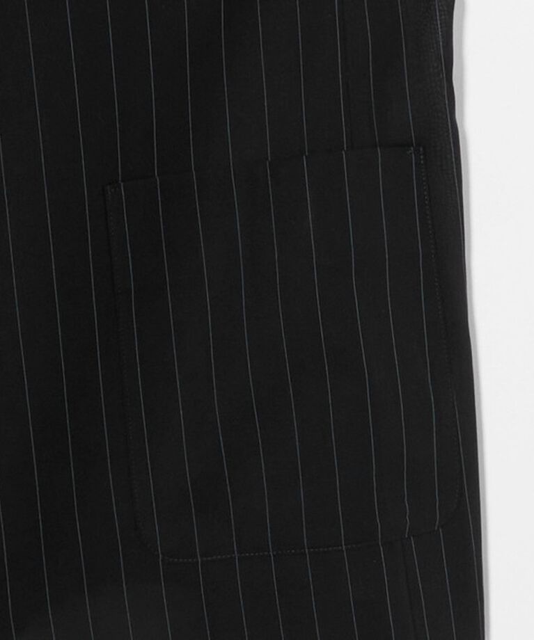 UNITED ARROWS「ストライプ シアー ジャケット」|ノーカラージャケット|