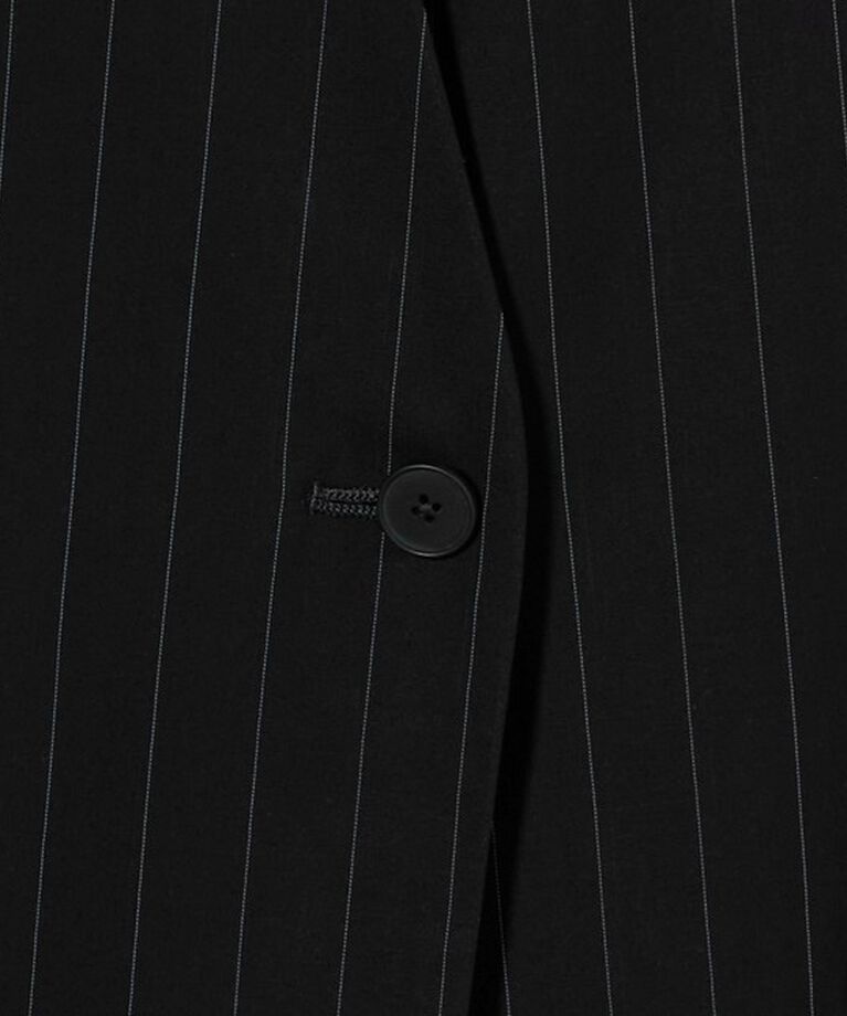 UNITED ARROWS「ストライプ シアー ジャケット」|ノーカラージャケット|