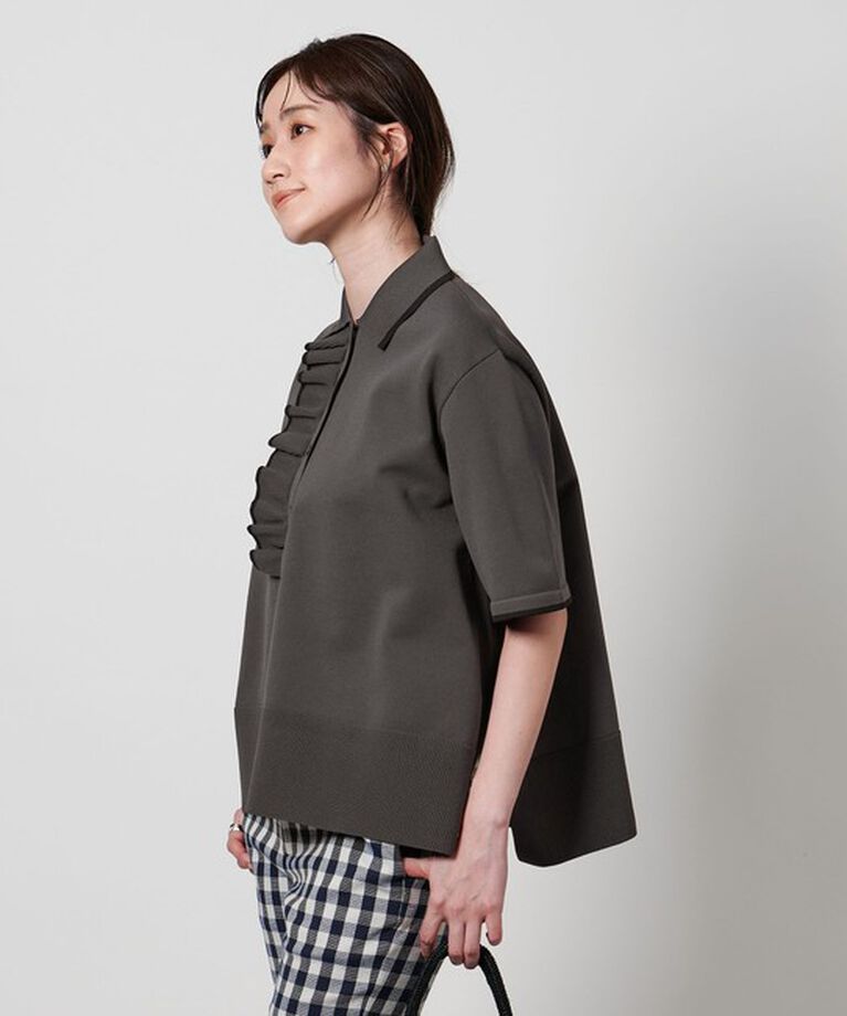 UNITED ARROWS「ミニマルフリル  ニット 5SL」|ニット・セーター|