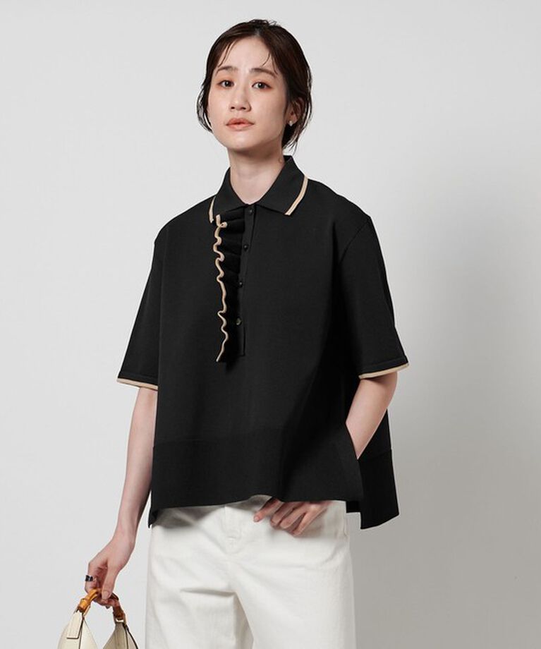 UNITED ARROWS「ミニマルフリル  ニット 5SL」|ニット・セーター|