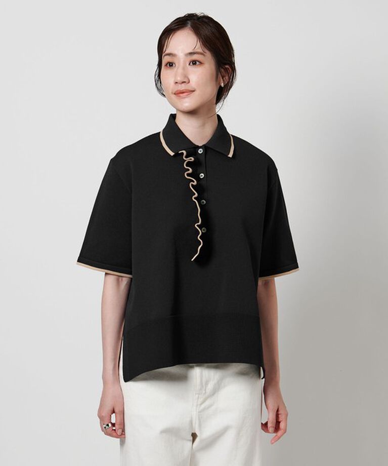 UNITED ARROWS「ミニマルフリル  ニット 5SL」|ニット・セーター|