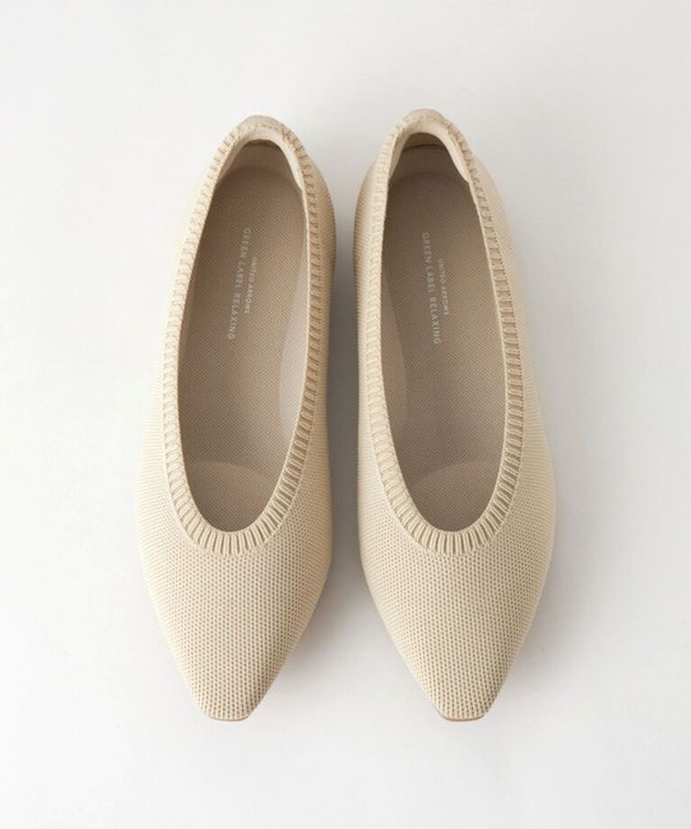 UNITED ARROWS green label relaxing「ウェルネス ニット フラットシューズ -撥水・ウォッシャブル-」|ローファー|