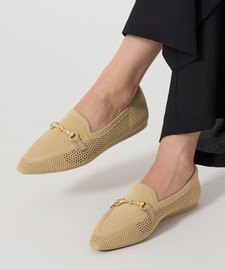 UNITED ARROWS green label relaxing「ウェルネス シアー ビットローファー / ニットシューズ」|ローファー|BEIGE
