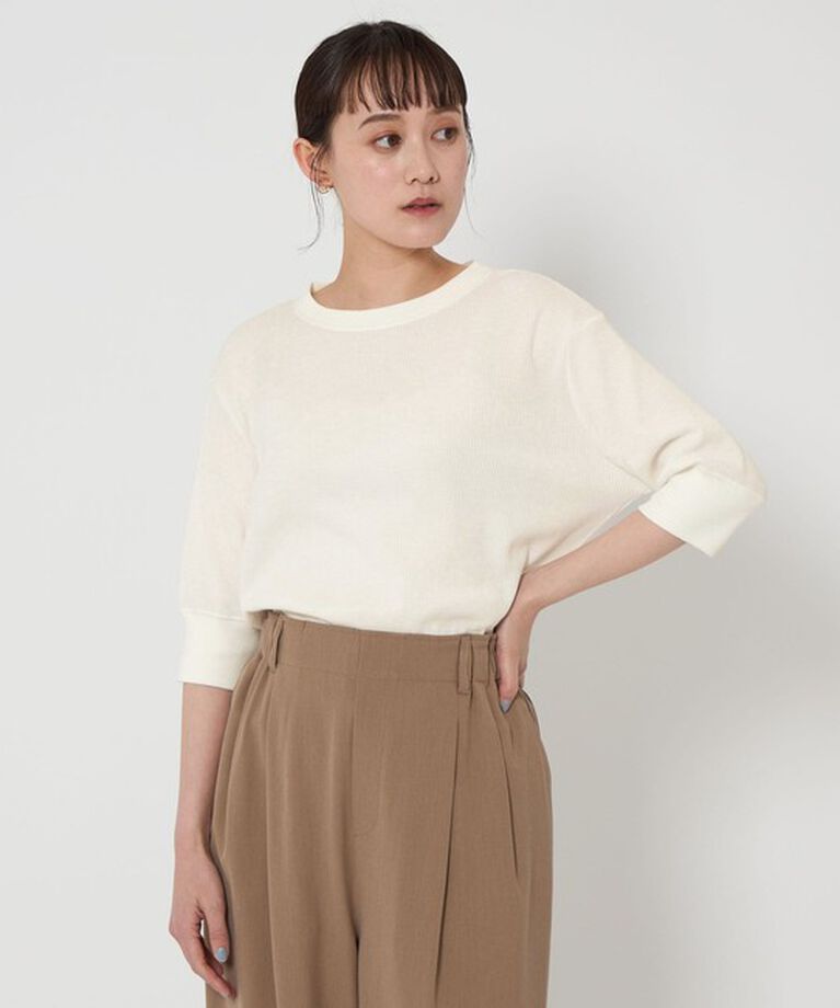 UNITED ARROWS green label relaxing「【WEB限定】＜at ease＞ワッフル ショートスリーブT」|Tシャツ・カットソー|