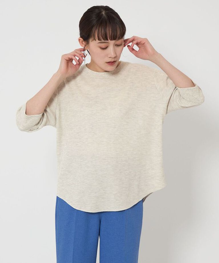 UNITED ARROWS green label relaxing「【WEB限定】＜at ease＞ワッフル ショートスリーブT」|Tシャツ・カットソー|