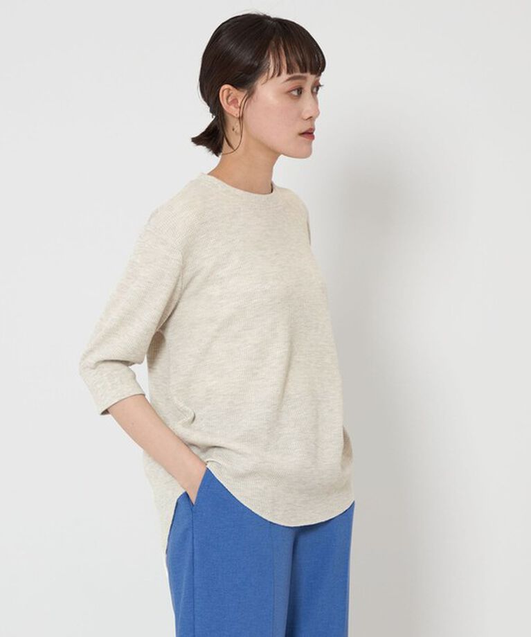 UNITED ARROWS green label relaxing「【WEB限定】＜at ease＞ワッフル ショートスリーブT」|Tシャツ・カットソー|