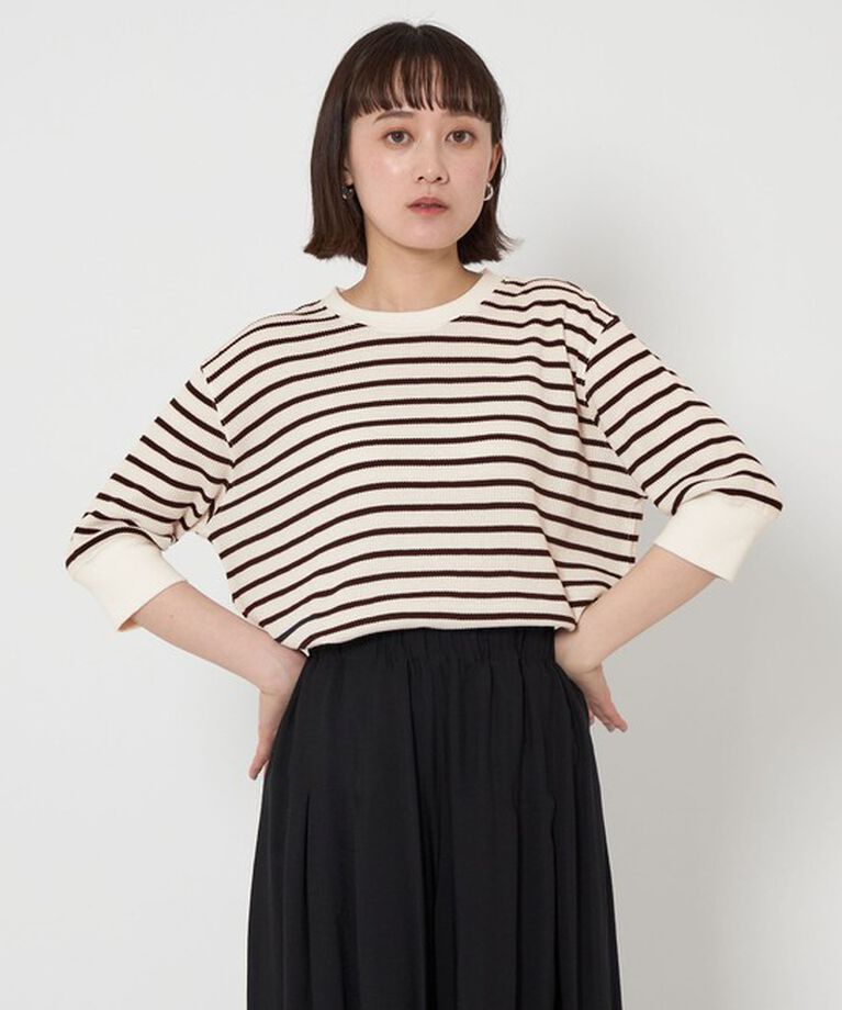 UNITED ARROWS green label relaxing「【WEB限定】＜at ease＞ワッフル ショートスリーブT」|Tシャツ・カットソー|