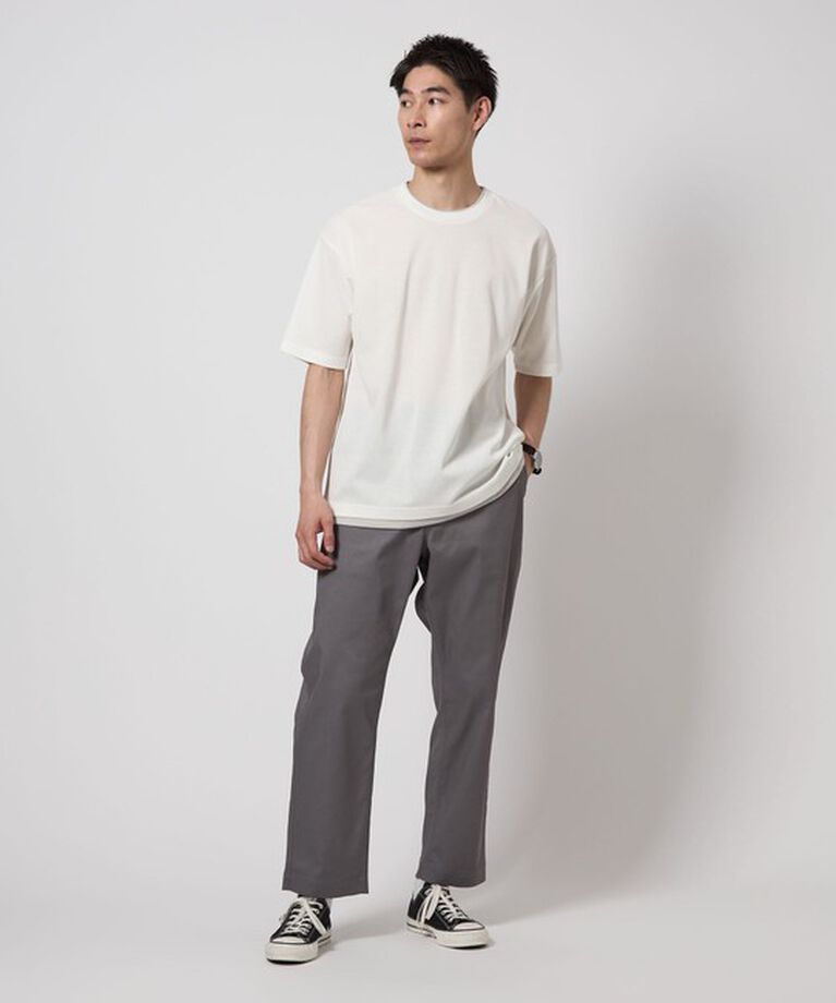 UNITED ARROWS green label relaxing「ピケ フェイクレイヤード クルーネック 半袖 Ｔシャツ」|Tシャツ・カットソー|
