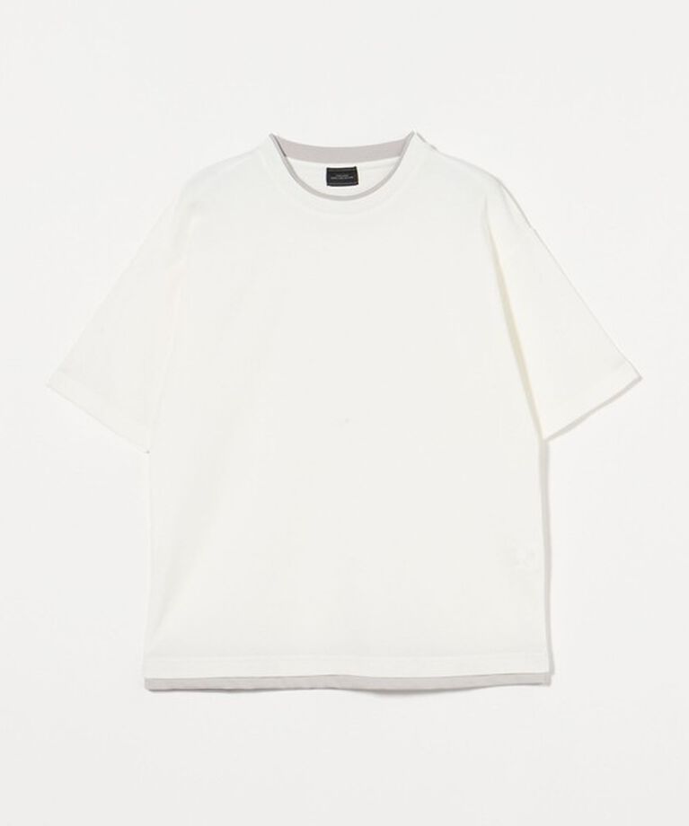 UNITED ARROWS green label relaxing「ピケ フェイクレイヤード クルーネック 半袖 Ｔシャツ」|Tシャツ・カットソー|