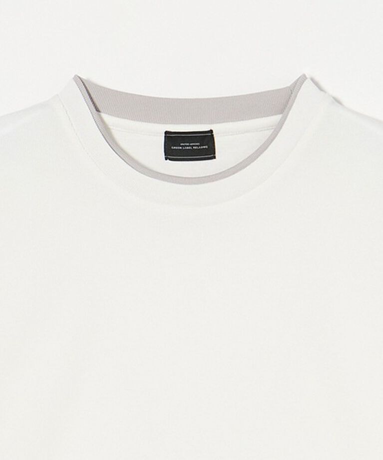 UNITED ARROWS green label relaxing「ピケ フェイクレイヤード クルーネック 半袖 Ｔシャツ」|Tシャツ・カットソー|