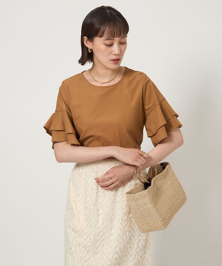 UNITED ARROWS green label relaxing「シルトリ ダブルフレアスリーブ プルオーバー カットソー」|Tシャツ・カットソー|
