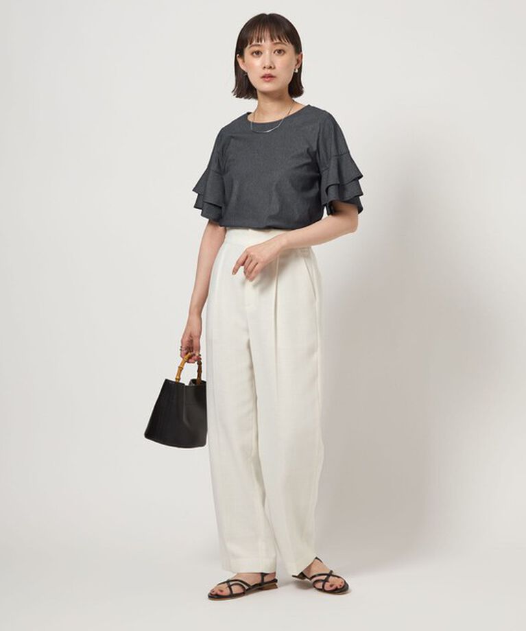UNITED ARROWS green label relaxing「シルトリ ダブルフレアスリーブ プルオーバー カットソー」|Tシャツ・カットソー|