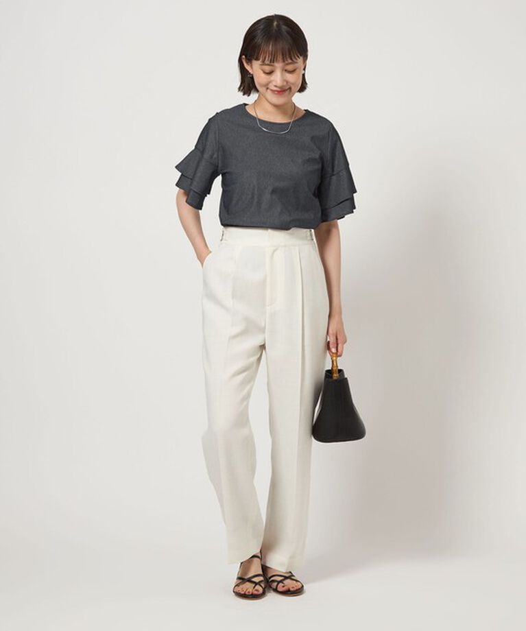 UNITED ARROWS green label relaxing「シルトリ ダブルフレアスリーブ プルオーバー カットソー」|Tシャツ・カットソー|