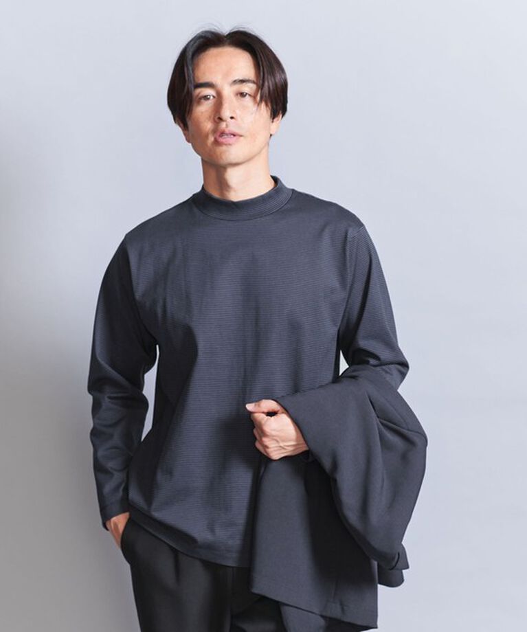 BEAUTY&YOUTH UNITED ARROWS「クリア ボーダー ジャケット Tシャツ ‐抗菌 防臭‐」|Tシャツ・カットソー|