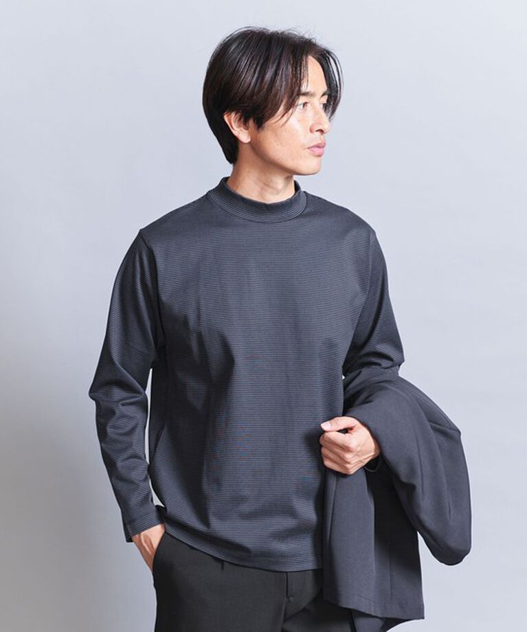 BEAUTY&YOUTH UNITED ARROWS「クリア ボーダー ジャケット Tシャツ ‐抗菌 防臭‐」|Tシャツ・カットソー|