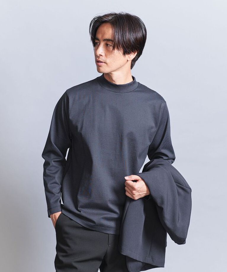 BEAUTY&YOUTH UNITED ARROWS「クリア ボーダー ジャケット Tシャツ ‐抗菌 防臭‐」|Tシャツ・カットソー|