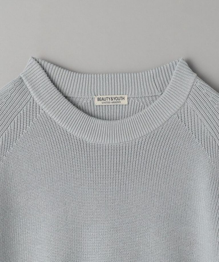 BEAUTY&YOUTH UNITED ARROWS「ライト クリスピー アゼ クルーネック ニット ‐ウォッシャブル‐」|ニット・セーター|