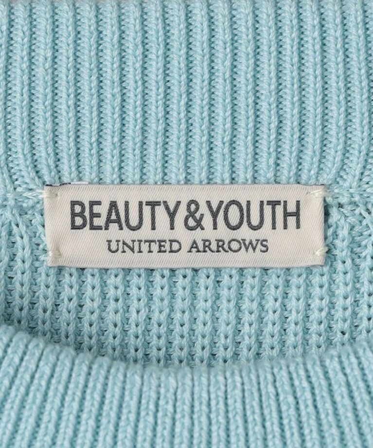 BEAUTY&YOUTH UNITED ARROWS「ライト クリスピー アゼ クルーネック ニット ‐ウォッシャブル‐」|ニット・セーター|