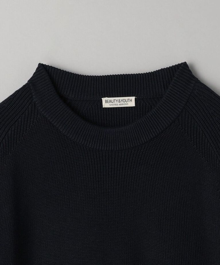 BEAUTY&YOUTH UNITED ARROWS「ライト クリスピー アゼ クルーネック ニット ‐ウォッシャブル‐」|ニット・セーター|