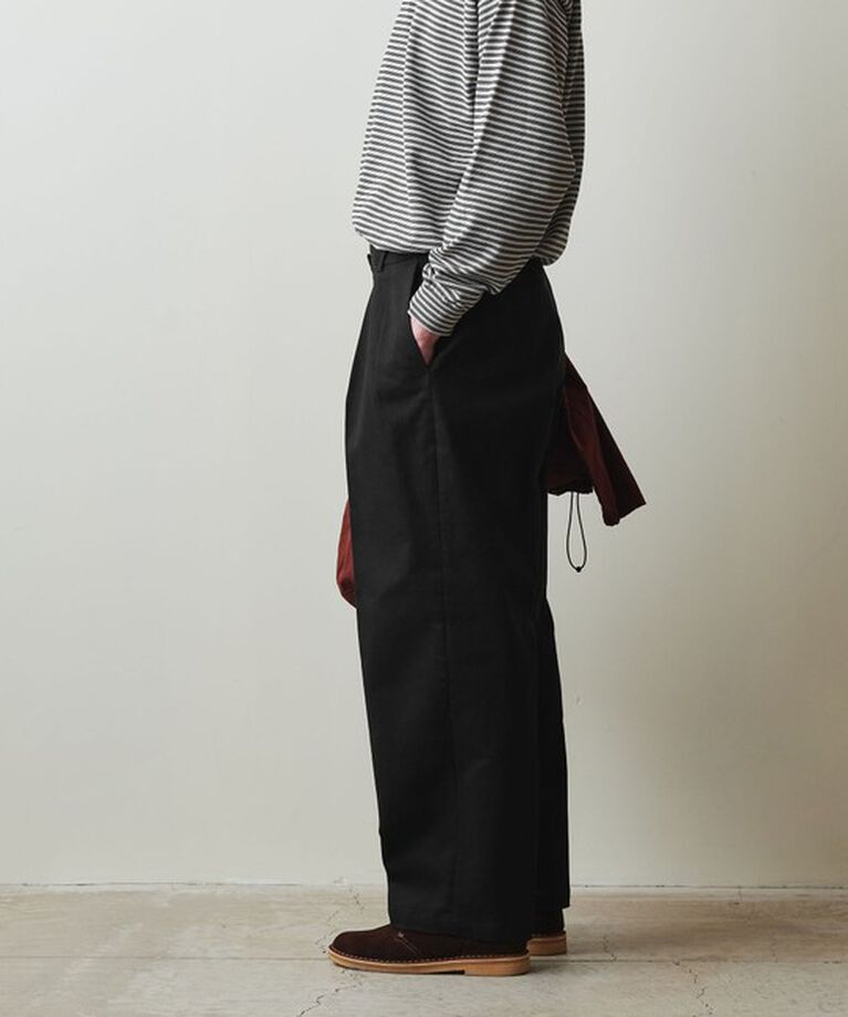 STEVEN ALAN「＜Steven Alan＞ ドリル インツープリーツ ドレス トラウザーズ」|チノ|