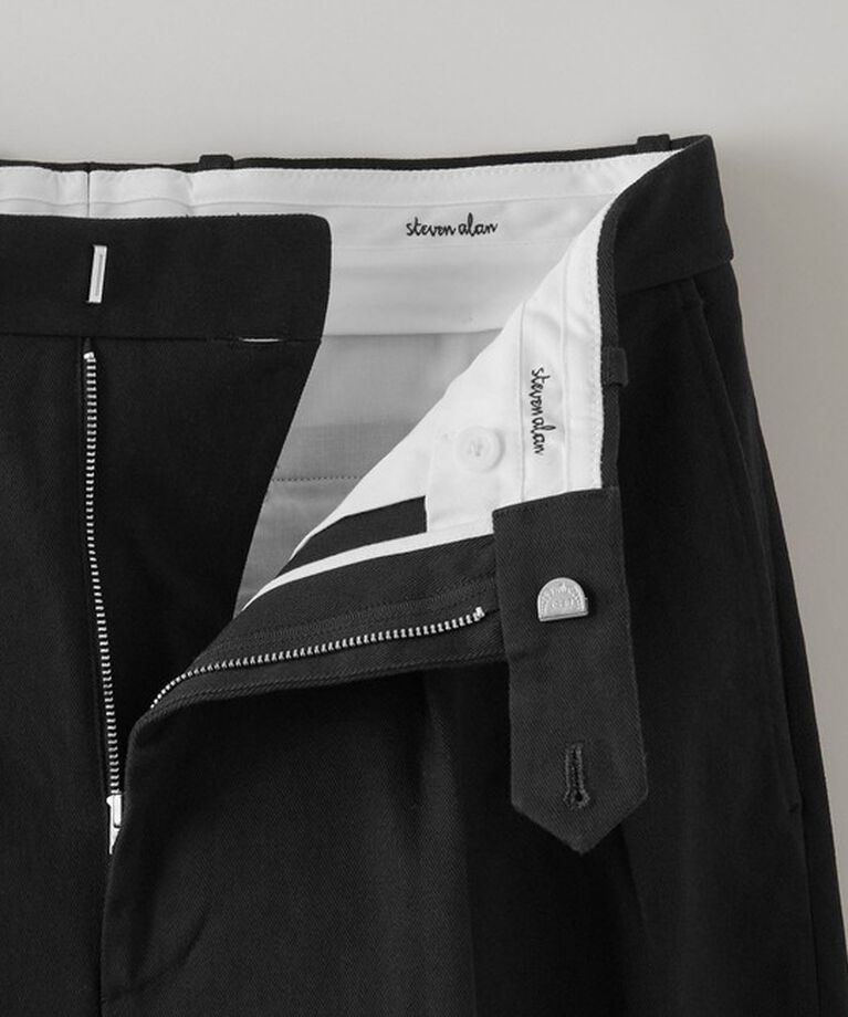 STEVEN ALAN「＜Steven Alan＞ ドリル インツープリーツ ドレス トラウザーズ」|チノ|
