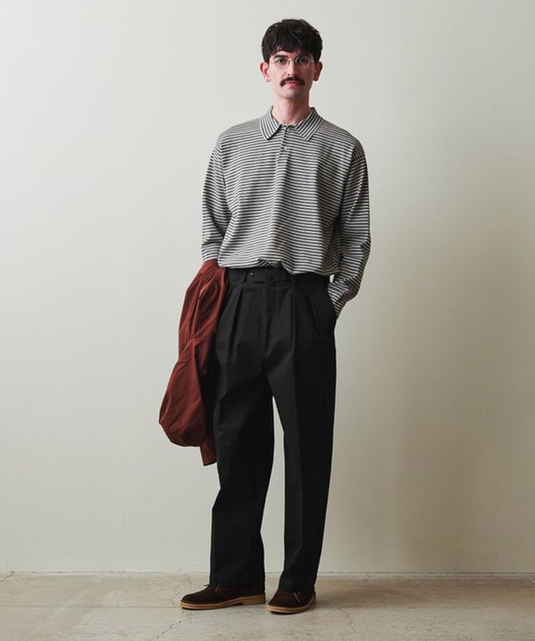 STEVEN ALAN「＜Steven Alan＞ ドリル インツープリーツ ドレス トラウザーズ」|チノ|