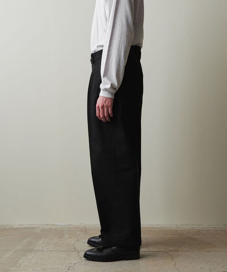 STEVEN ALAN「＜Steven Alan＞ ドリル インツープリーツ ドレス トラウザーズ」|チノ|