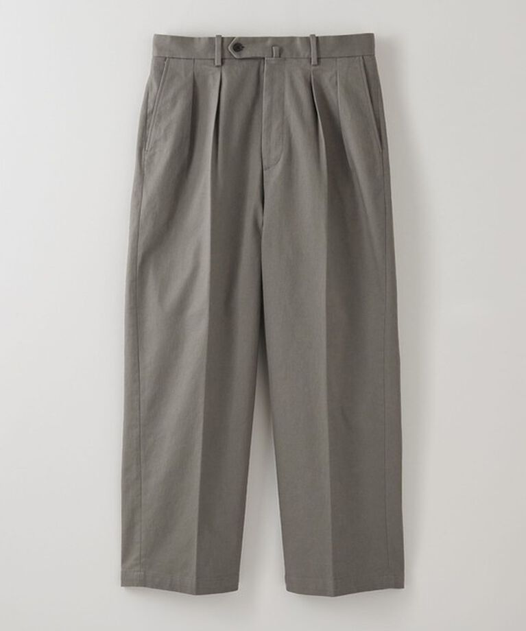 STEVEN ALAN「＜Steven Alan＞ ドリル インツープリーツ ドレス トラウザーズ」|チノ|