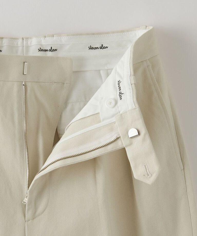 STEVEN ALAN「＜Steven Alan＞ ドリル インツープリーツ ドレス トラウザーズ」|チノ|