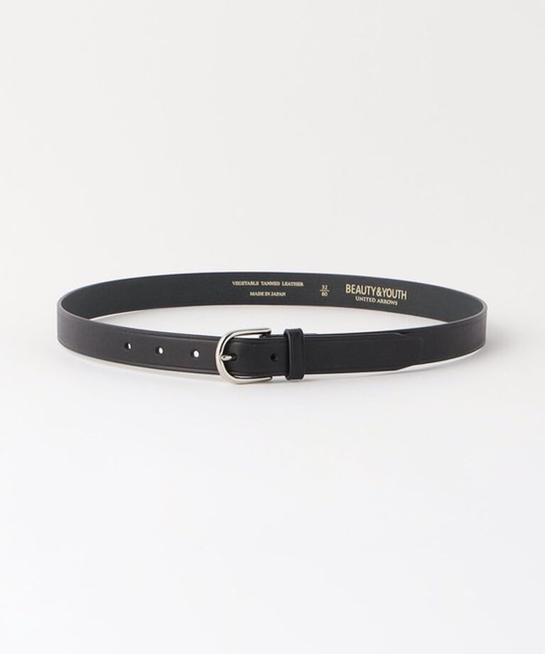 BEAUTY&YOUTH UNITED ARROWS「オーバル ベルト 25ｍｍ  -Made in Japan-」|ベルト|BLACK