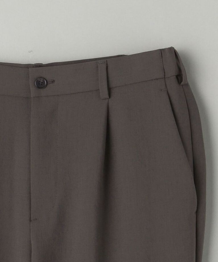 BEAUTY&YOUTH UNITED ARROWS「トリクシオン 1プリーツ テーパード パンツ -セットアップ対応 ストレッチ ウォッシャブル マルチ機能-」|チノ|