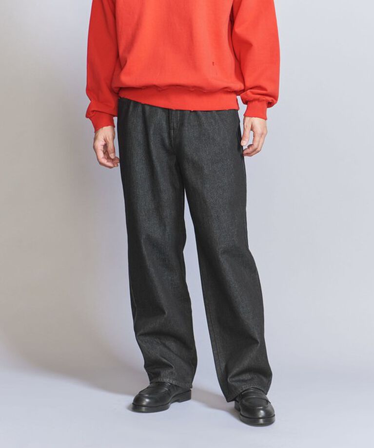 BEAUTY&YOUTH UNITED ARROWS「LIMP バギー デニムパンツ」|チノ|BLACK