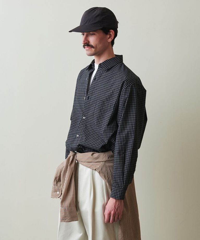 STEVEN ALAN「＜Steven Alan＞ ポプリン トリプルチェック レギュラーカラー シャツ LOOSE」|シャツ・ブラウス|