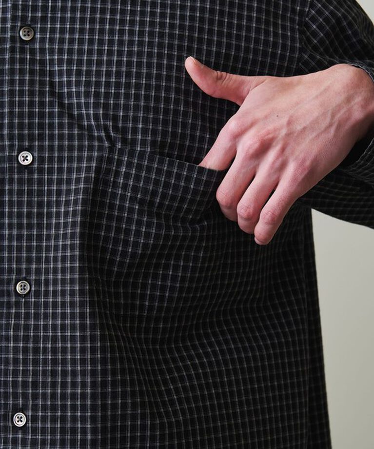 STEVEN ALAN「＜Steven Alan＞ ポプリン トリプルチェック レギュラーカラー シャツ LOOSE」|シャツ・ブラウス|