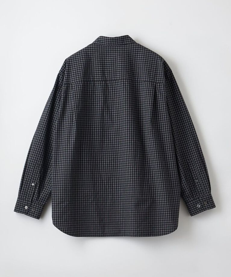 STEVEN ALAN「＜Steven Alan＞ ポプリン トリプルチェック レギュラーカラー シャツ LOOSE」|シャツ・ブラウス|