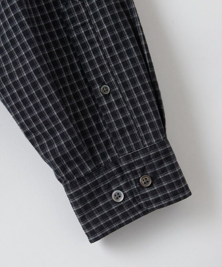 STEVEN ALAN「＜Steven Alan＞ ポプリン トリプルチェック レギュラーカラー シャツ LOOSE」|シャツ・ブラウス|