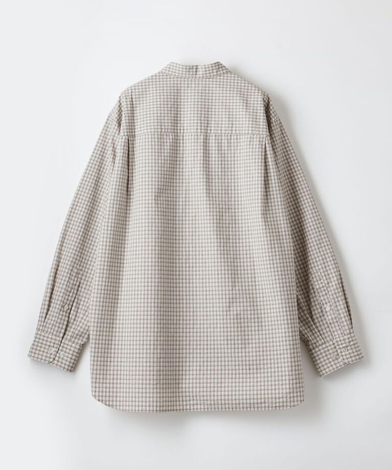 STEVEN ALAN「＜Steven Alan＞ ポプリン トリプルチェック レギュラーカラー シャツ LOOSE」|シャツ・ブラウス|