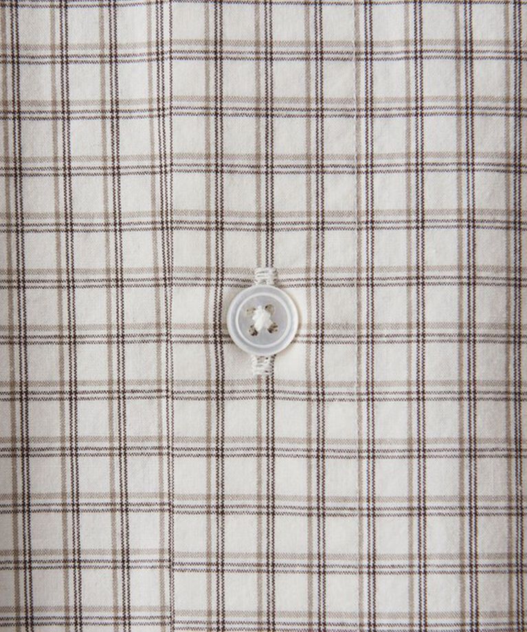 STEVEN ALAN「＜Steven Alan＞ ポプリン トリプルチェック レギュラーカラー シャツ LOOSE」|シャツ・ブラウス|
